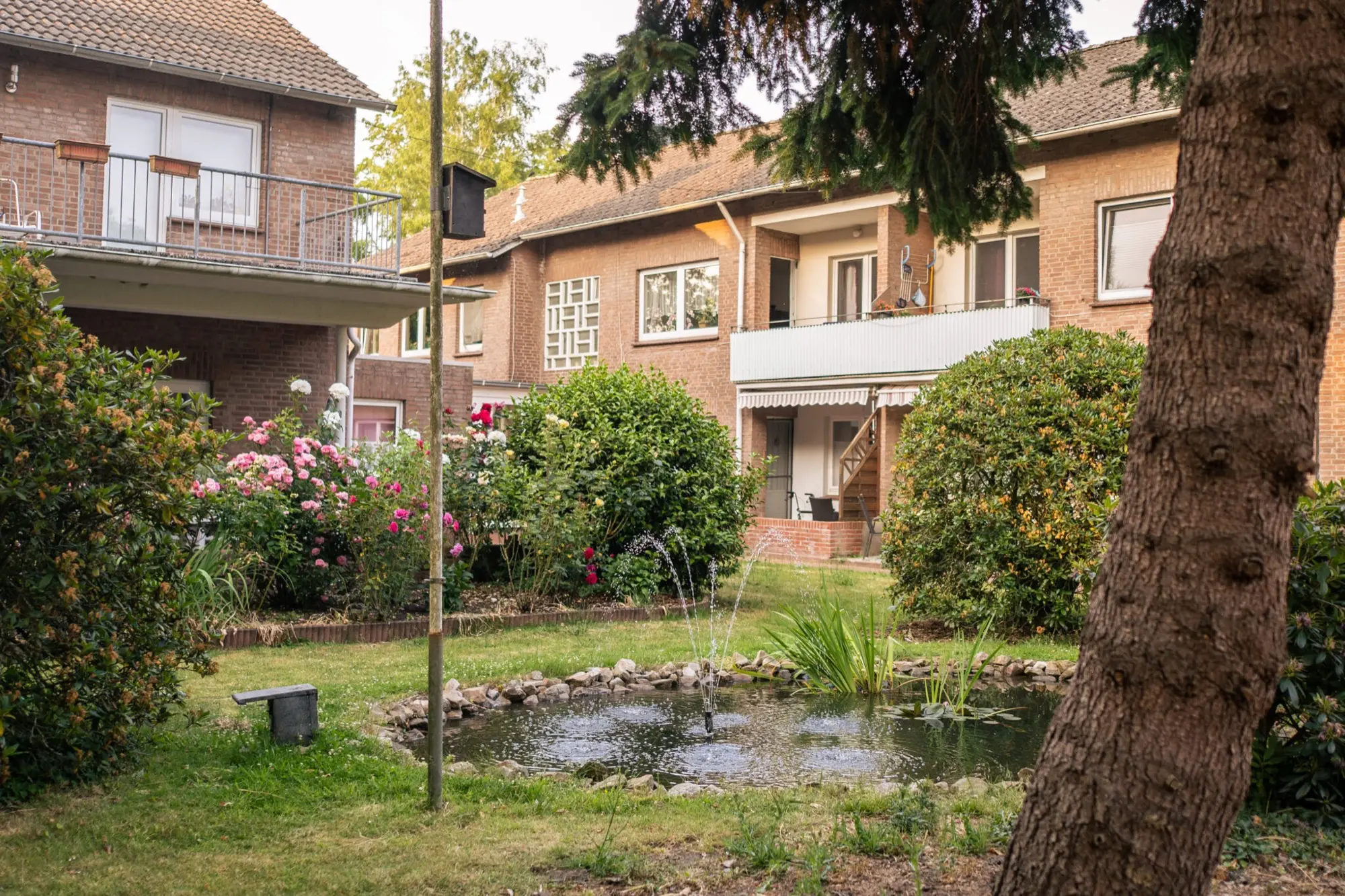 Gartenanlage mit Teich am St. Antoniort